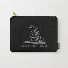 Don't Tread On Me Black Gasden Flag Carry-All Pouch