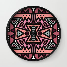 African Pattern Study #4 Wall Clock