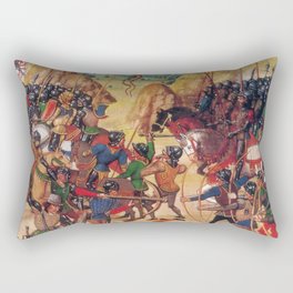 battle of Crecy  Rectangular Pillow