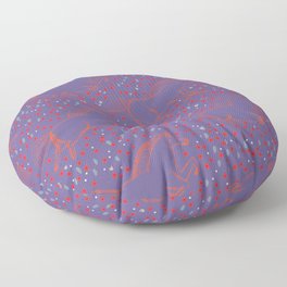 Wild Horses by Friztin - Ultra Violet Floor Pillow