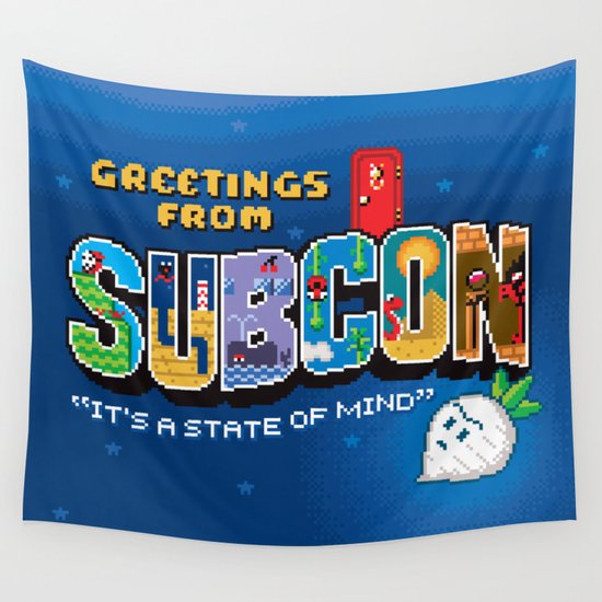 Greetings from Subcon Wall Tapestry