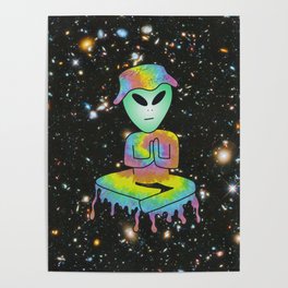 Trippy Alien Poster
