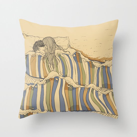 Ocean of love Throw Pillow