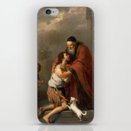 The Return of the Prodigal Son, 1670 by Bartolome Esteban Murillo iPhone Skin