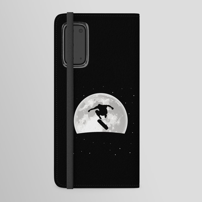 Skateboard Skater Moon Android Wallet Case