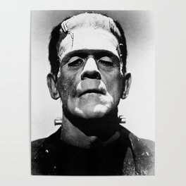 Frankenstein 1933 classic icon image, flawless, timeless horror movie classic Poster