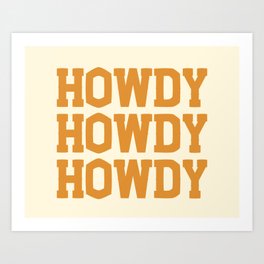 Howdy Howdy Howdy | Cowboy Art Print