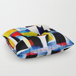 Abstract City Floor Pillow