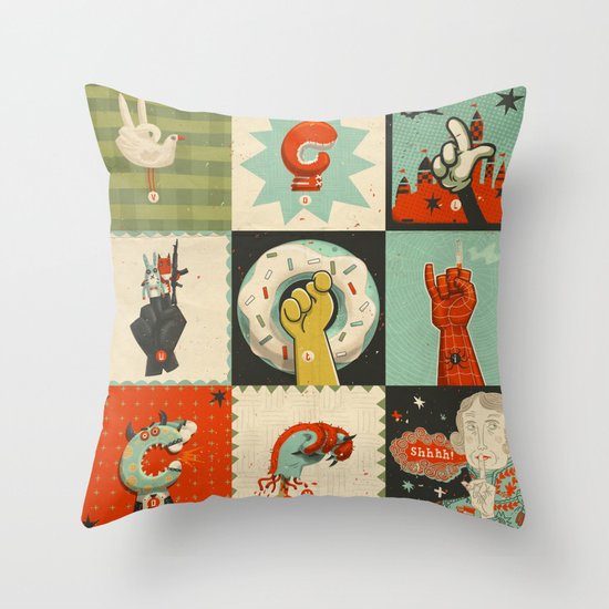 All the SIGNS of a REVOLUTION Throw Pillow