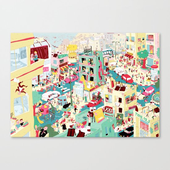 Ungeheuerlich Tel-Aviv Canvas Print