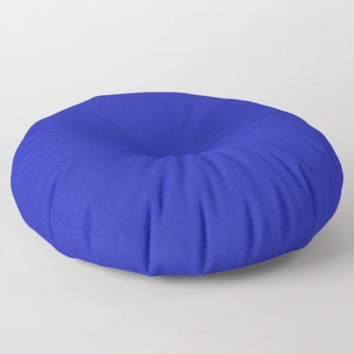 Simply Solid - Dark Azure Blue Floor Pillow