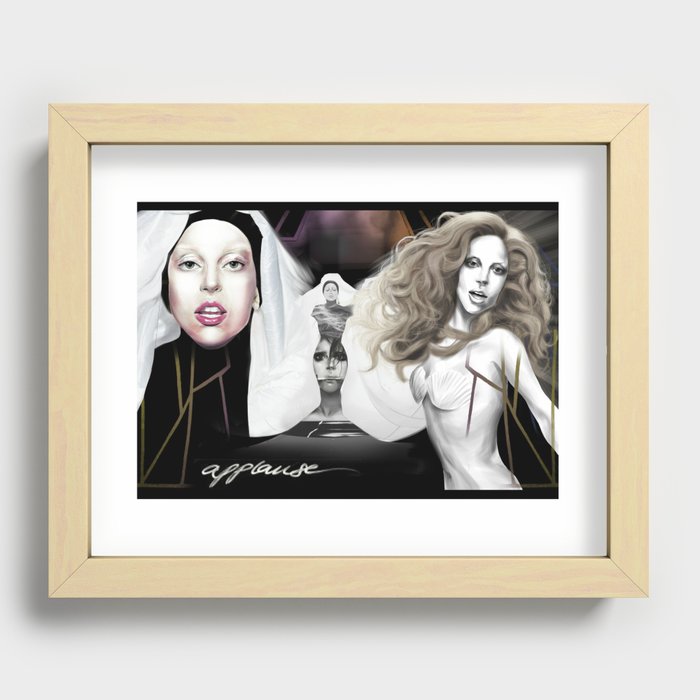 I live for the applause Recessed Framed Print