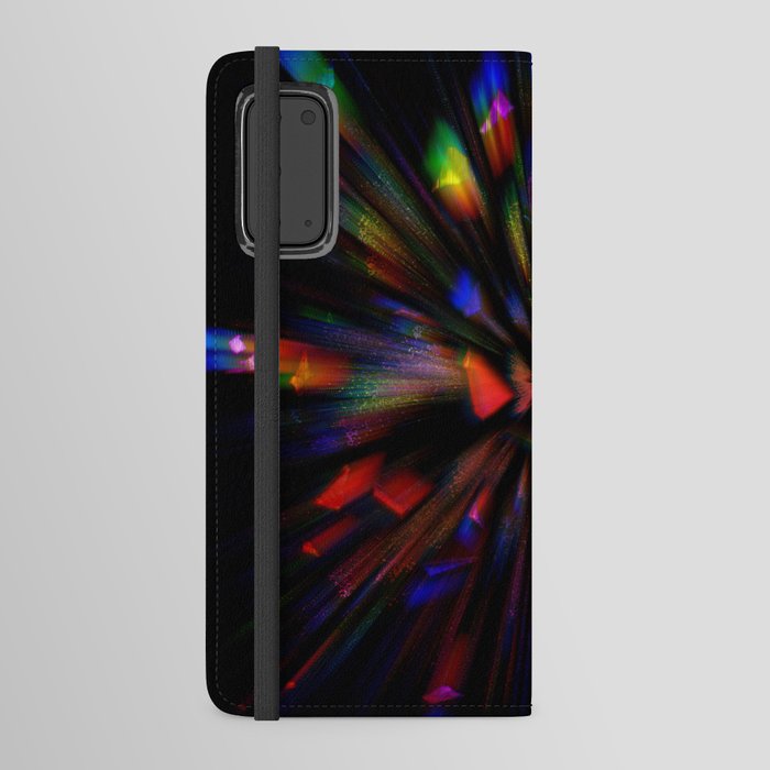 Digital power glitch lines Android Wallet Case