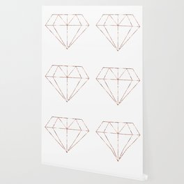 Rose gold foil diamond Wallpaper