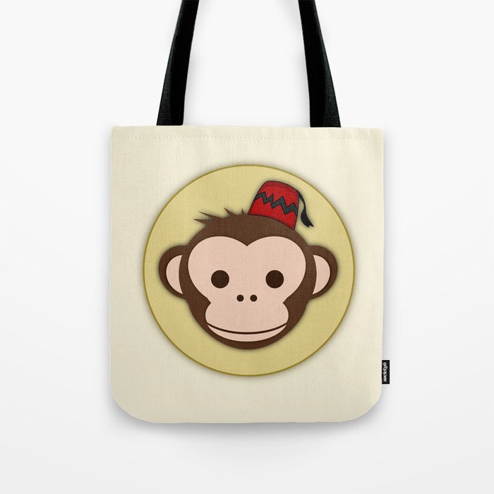 Monkey with Fez Tote Bag