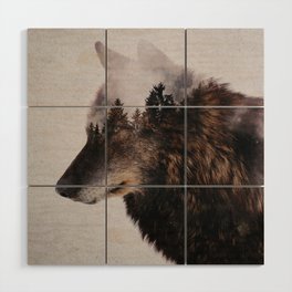 Canis Lupus Wood Wall Art