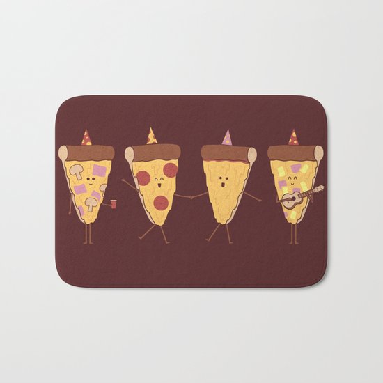 Pizza Party Bath Mat