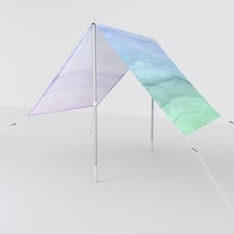 Layers Blue Ombre - Watercolor Abstract Sun Shade