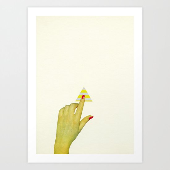 Press the Button Art Print