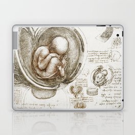Studies of the Foetus in the Womb Laptop Skin