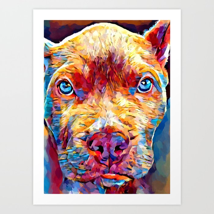 Pit Bull Art Print