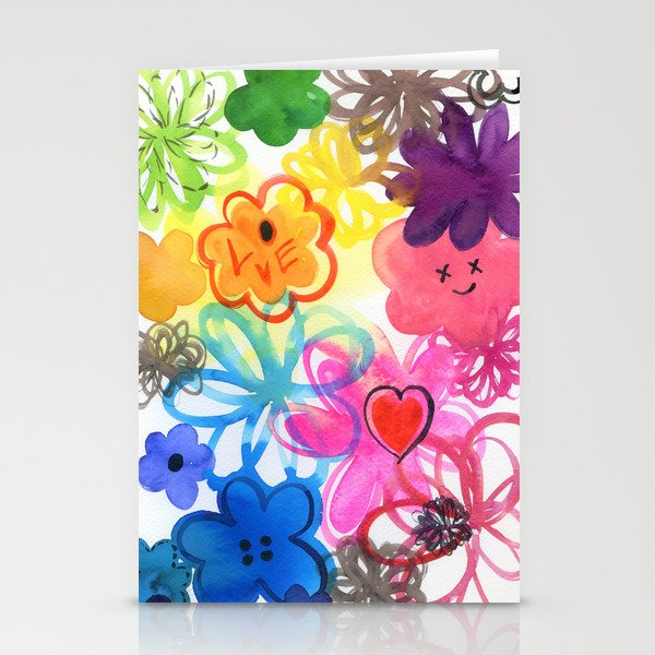 rainbow cuteness Stationery Cards