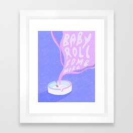 Roll Some More. Framed Art Print | Pink, Digital, Music, Rnb, Smoke, Weed, Pop Art, Luckydaye, Rollsomemore, Blunt 