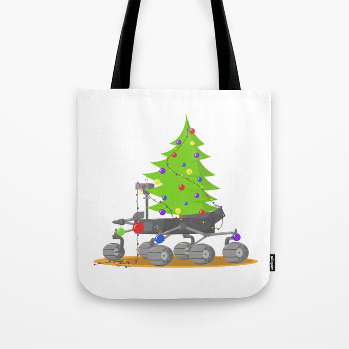 A Christmas with the Rover on Mars Tote Bag