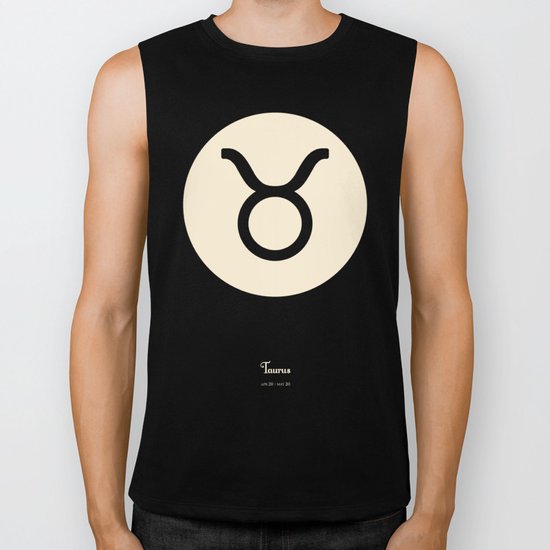 Taurus Symbol Black Biker Tank