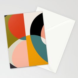geometry shapes 3 Stationery Card