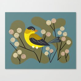 Meadow Goldfinch Canvas Print