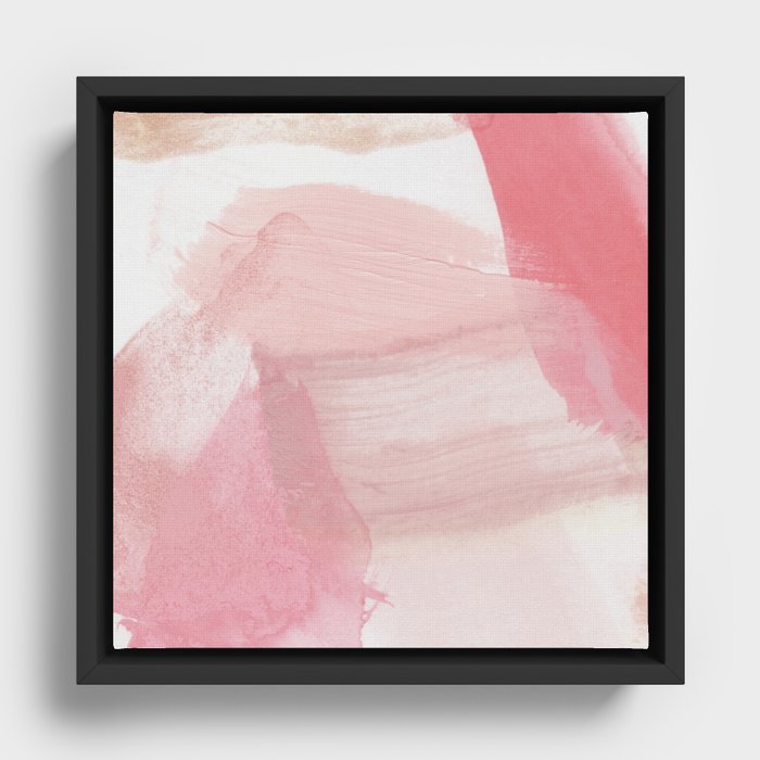 Soft Pink Pastels Framed Canvas
