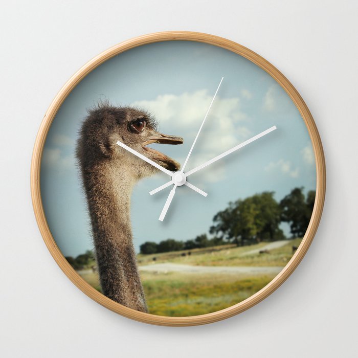 Ostentasious Ostrich Wall Clock