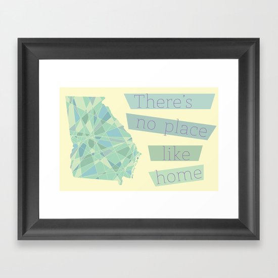 Georgia - There's No Place Like Home Framed Art Print