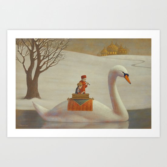 The White River Art Print
