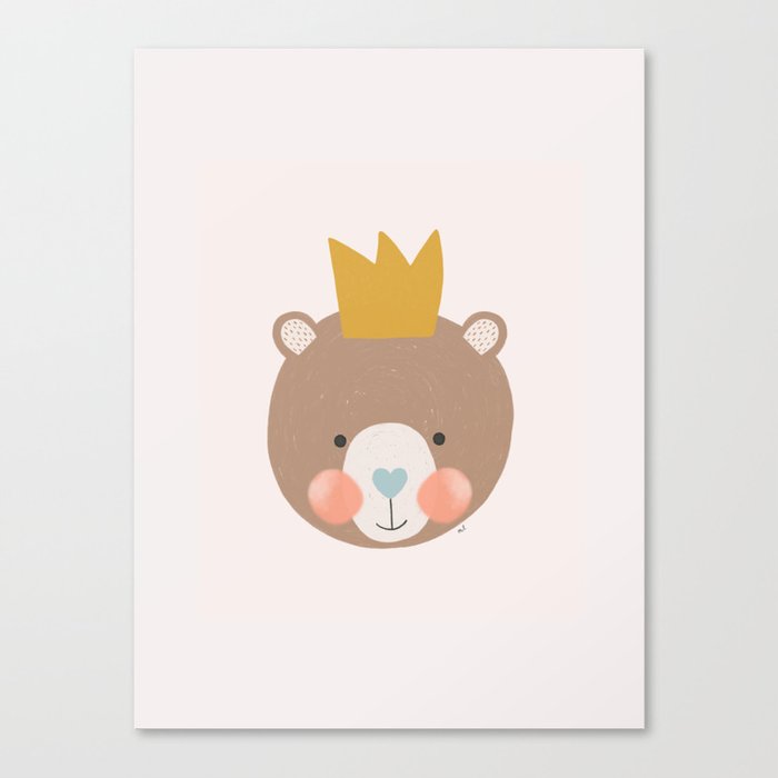 Little Bear Prince Canvas Print