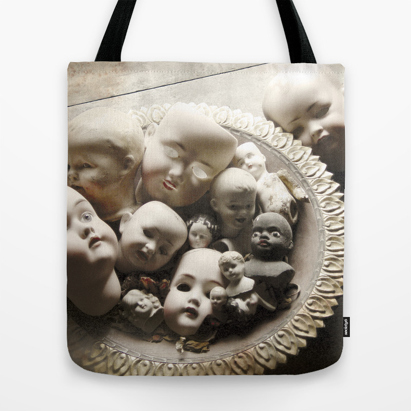bag of doll heads