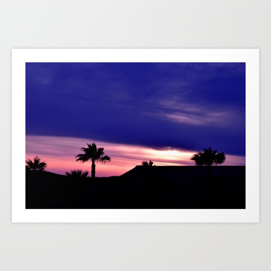 Palm Sunset - III Art Print