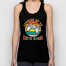 Leveled Up To Sixth Grade Vintage Unisex Tank Top