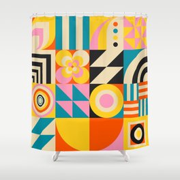 Colorful Geometrics Shower Curtain