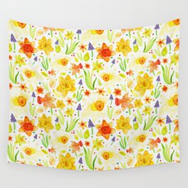 Spring Daffodils Wall Tapestry