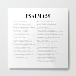 Psalm 139 Metal Print