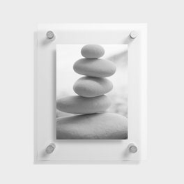 Zen beach rocks print, balancing rocks, mnimalist Beach decor, wall art Floating Acrylic Print
