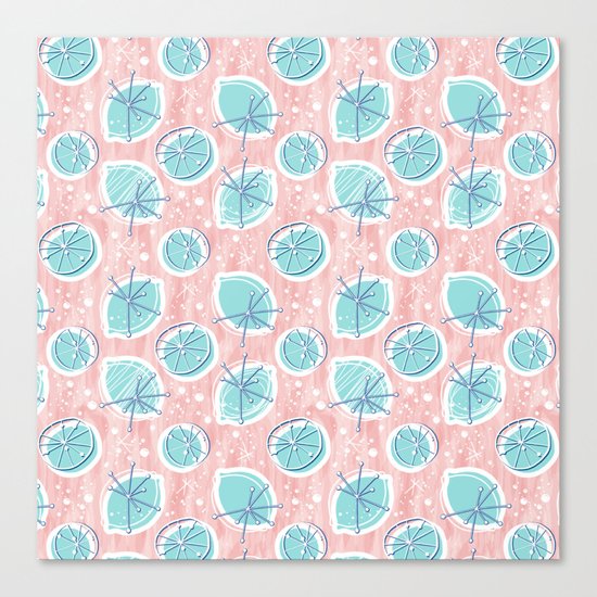 Atomic Lemonade_Rose Quartz Canvas Print