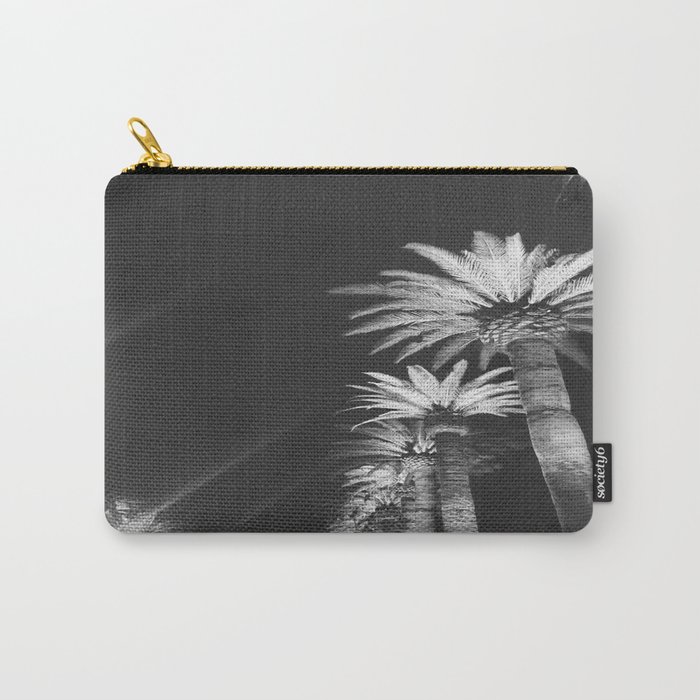 Palms in Black and White Carry-All Pouch