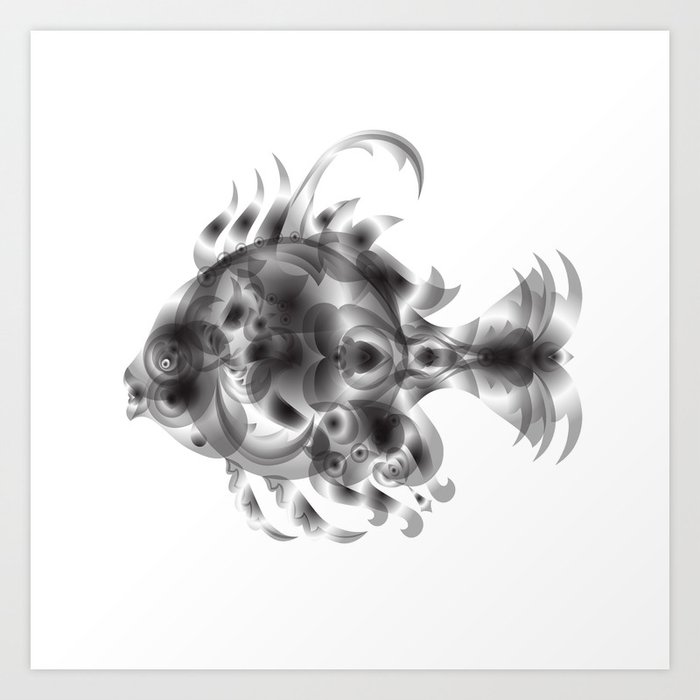 Fish X-ray Art Print