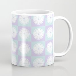 Retro checkered orange pattern Coffee Mug