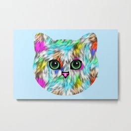 Colorful Cat Metal Print