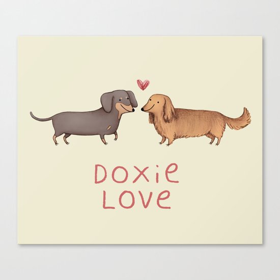 Doxie Love Canvas Print