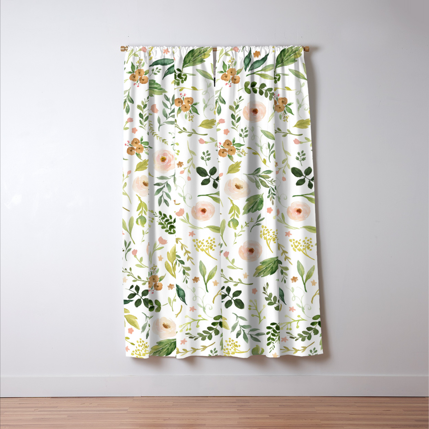 Botanical Spring Flowers Blackout Curtain By Junkydotcom Society6